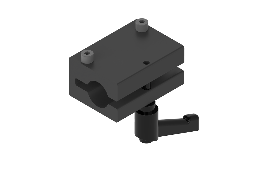 Bug-O ROD MOUNT ASSY. (BUG-5295) welding clamp with top plate, bolts, mounting opening, and lever—welding accessory on white.