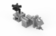 BUG-5455 Bug-O Gun Mounting Group: Adjustable metal clamp with black star handle for secure welding tool or accessory positioning.