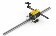 BUG-O PROG. SHAPE WELDING KIT 240VAC - BUG-6203, yellow/black welding tool with dual rails, ideal for precise shape welding tasks.