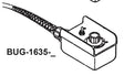 Bug-O REMOTE WELD STARTER 25' (BUG-1635-25) welding accessory line drawing with cord, speed control, and toggle switch.