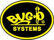 Bug-O Systems logo in bold yellow on black oval with yellow border, representing durable welding racking 19" (100-0496) at WeldingMart.