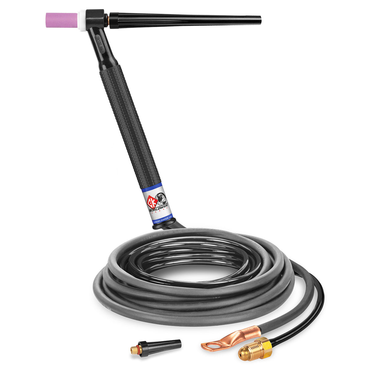 CK Worldwide - Ck1312N Fx - 130 Amp Flex Head Tig Torch, Gas-Cooled, 12.5' Standard Cables - Ck1312N Fx