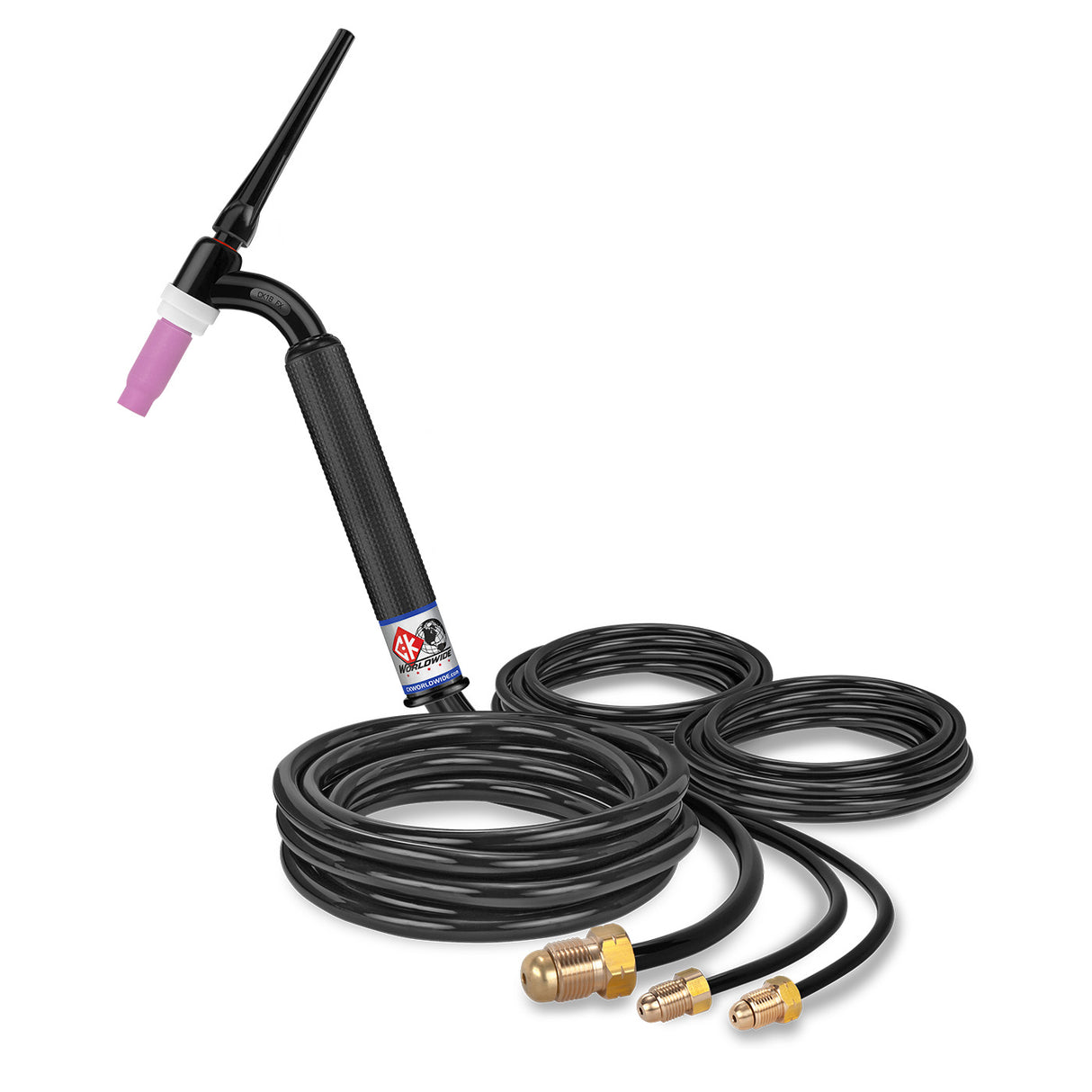 CK Worldwide - Ck18-12 Fx - 350 Amp Flex Head Tig Torch, Water-Cooled, 12.5' Standard Cables - Ck18-12 Fx