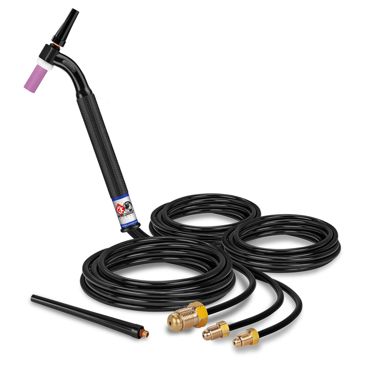 CK Worldwide - Ck20-12 Fx - 250 Amp Flex Head Tig Torch, Water-Cooled, 12.5' Standard Cables - Ck20-12 Fx