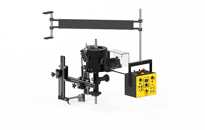 Bug-O CW-5 pipe welding machine CWE-1500-MG-M-3-B, black and yellow, professional MIG welding equipment at WeldingMart.