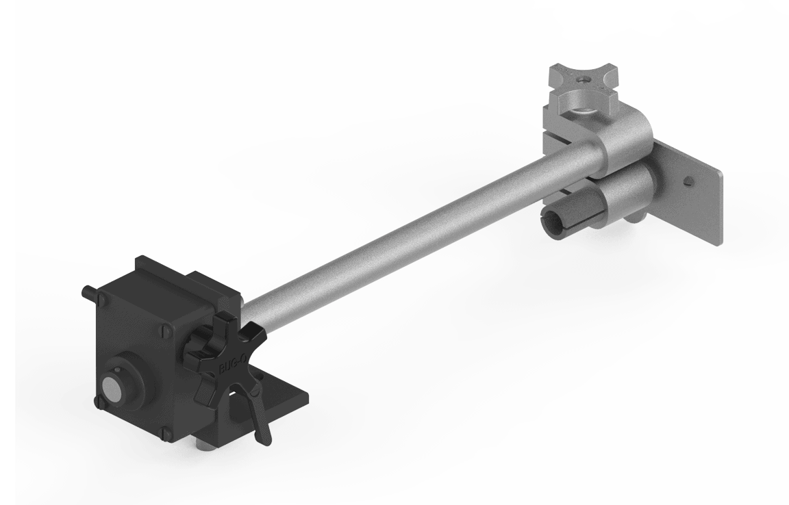 Bug-O TORCH ANGLE ADJUSTER 16" (CWO-3023-1) welding tool with adjustable lever, rod, and sturdy mounting base from WeldingMart.