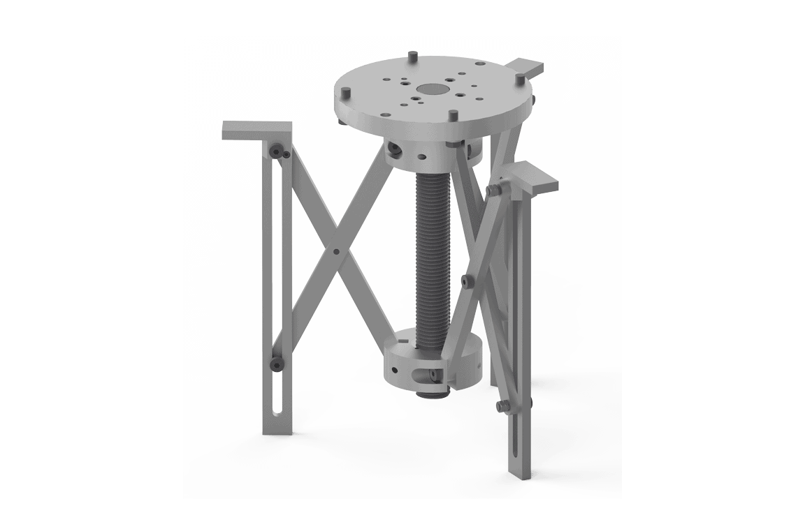 Bug-O 10/24 3 Jaw Expandable Chuck CWO-3662—adjustable welding accessory with circular plate, threaded rod, and angled arms.