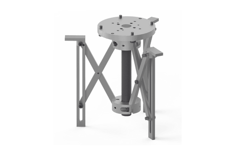 Bug-O 10/24 3 Jaw Expandable Chuck CWO-3662—adjustable welding accessory with circular plate, threaded rod, and angled arms.