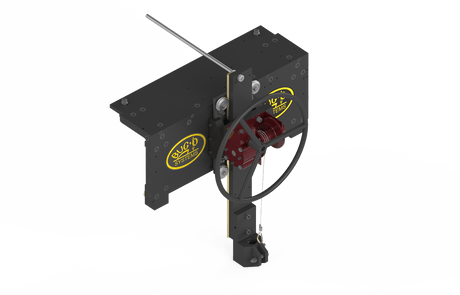 Bug-O 151P CARRIAGE ASSEMBLY - CWO-4540 welding tool with black frame, red center, cable loop, and SIX-G D SYSTEMS logos.