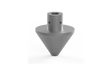 Bug-O CONE ADAPTER CWO-5790—precision centering welding tool, gray metal, flange, screws; ideal WeldingMart accessory.