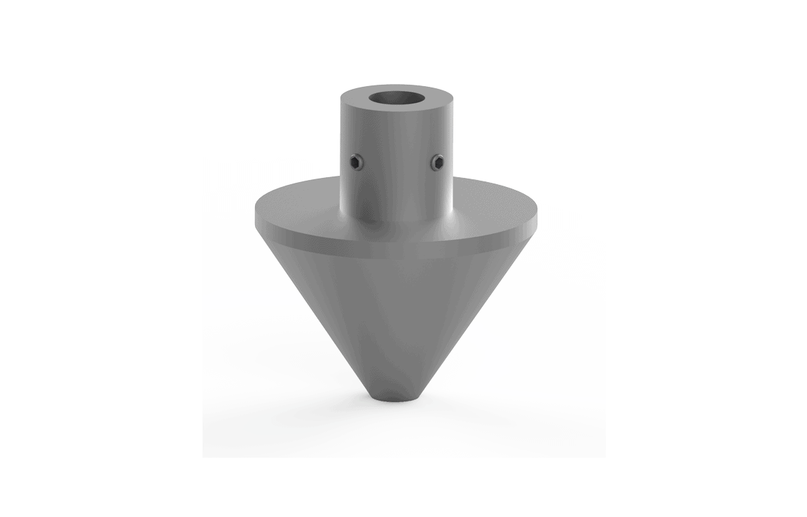 Bug-O CONE ADAPTER CWO-5790—precision centering welding tool, gray metal, flange, screws; ideal WeldingMart accessory.