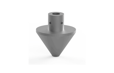 Bug-O CONE ADAPTER CWO-5790—precision centering welding tool, gray metal, flange, screws; ideal WeldingMart accessory.