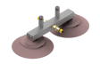 Bug-O VAC Support Bar for Hi-Flex Rail FMD-1036 with suction cups, brass hose fittings—welding tool from WeldingMart.