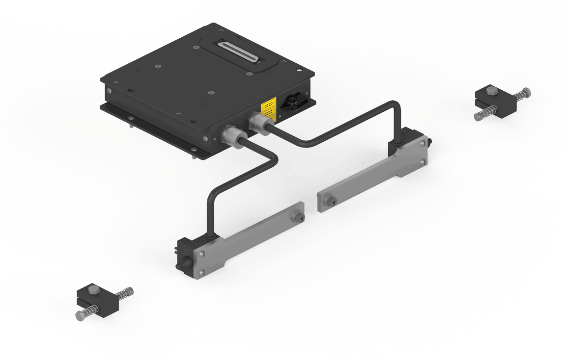 Bug-O HI-FLEX UNIVERSAL LIMIT KIT (FMD-1045) welding equipment with rails, brackets, and cables on white—WeldingMart accessory.