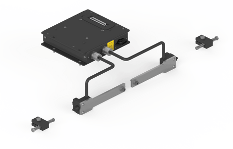 Bug-O HI-FLEX UNIVERSAL LIMIT KIT (FMD-1045) welding equipment with rails, brackets, and cables on white—WeldingMart accessory.