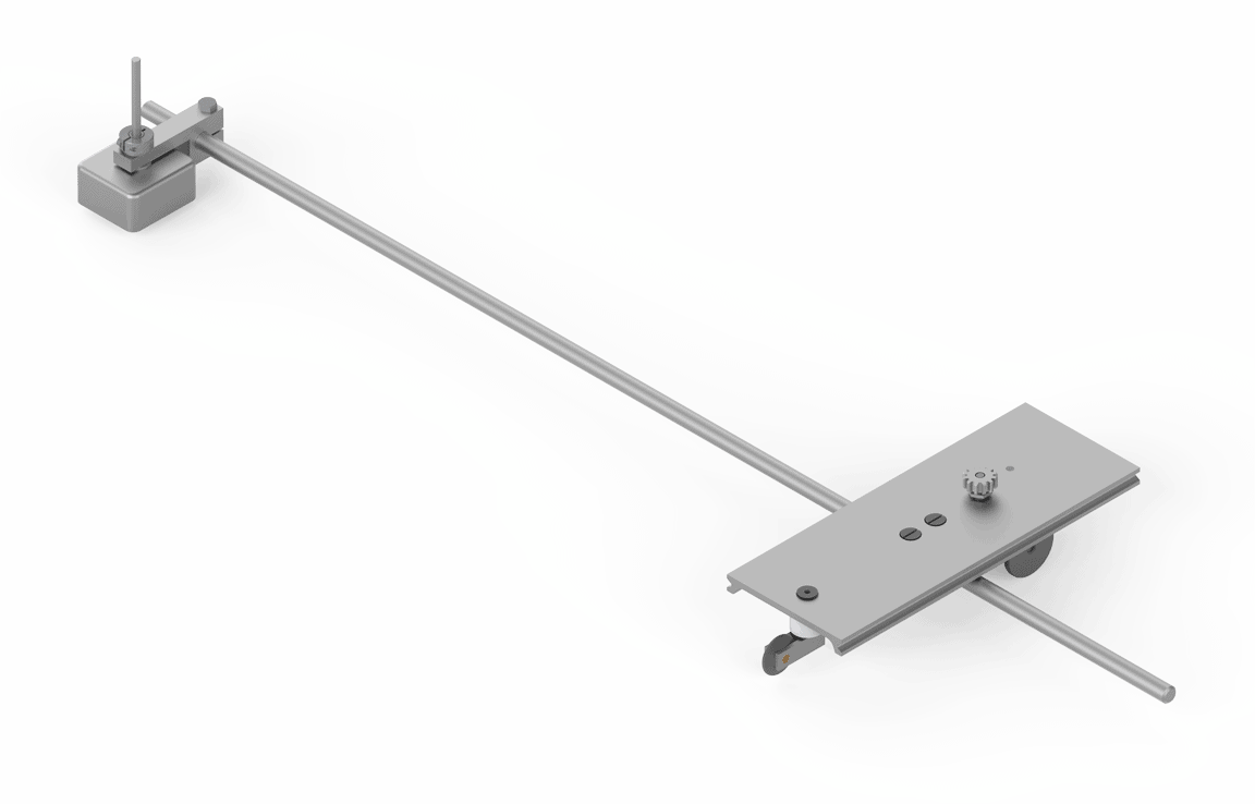 Bug-O GOF-3142 Radius Cutting Attachment for welding, with adjustable wheeled platform and metal rail for precise circle cuts.