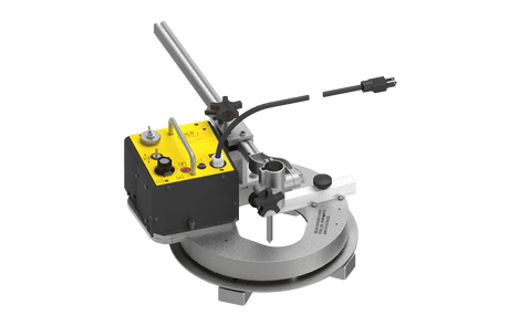 Bug-O DC HOB-O W/4 MAG BASE 120VAC pipe beveling machine, welding tool with control box, MAG base, and adjustment knobs.