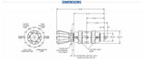 Harris Stainless Steel High Purity Two Stage Cylinder Regulator - Model 742-015-000-A - 742015000A