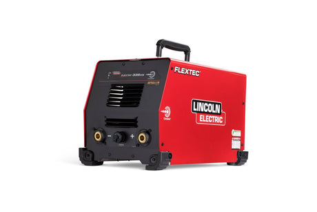 Lincoln Flextec 335XS K4850-1 welding machine with top handle, control panel, and ports—rugged welding equipment at WeldingMart.