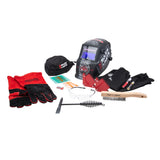 Lincoln No Rules No Limits Welding Kit with Auto Darkening Helmet, Gloves, Brush, Magnets, Doo Rag, Sleeves, and Safety Glasses - K5431-1