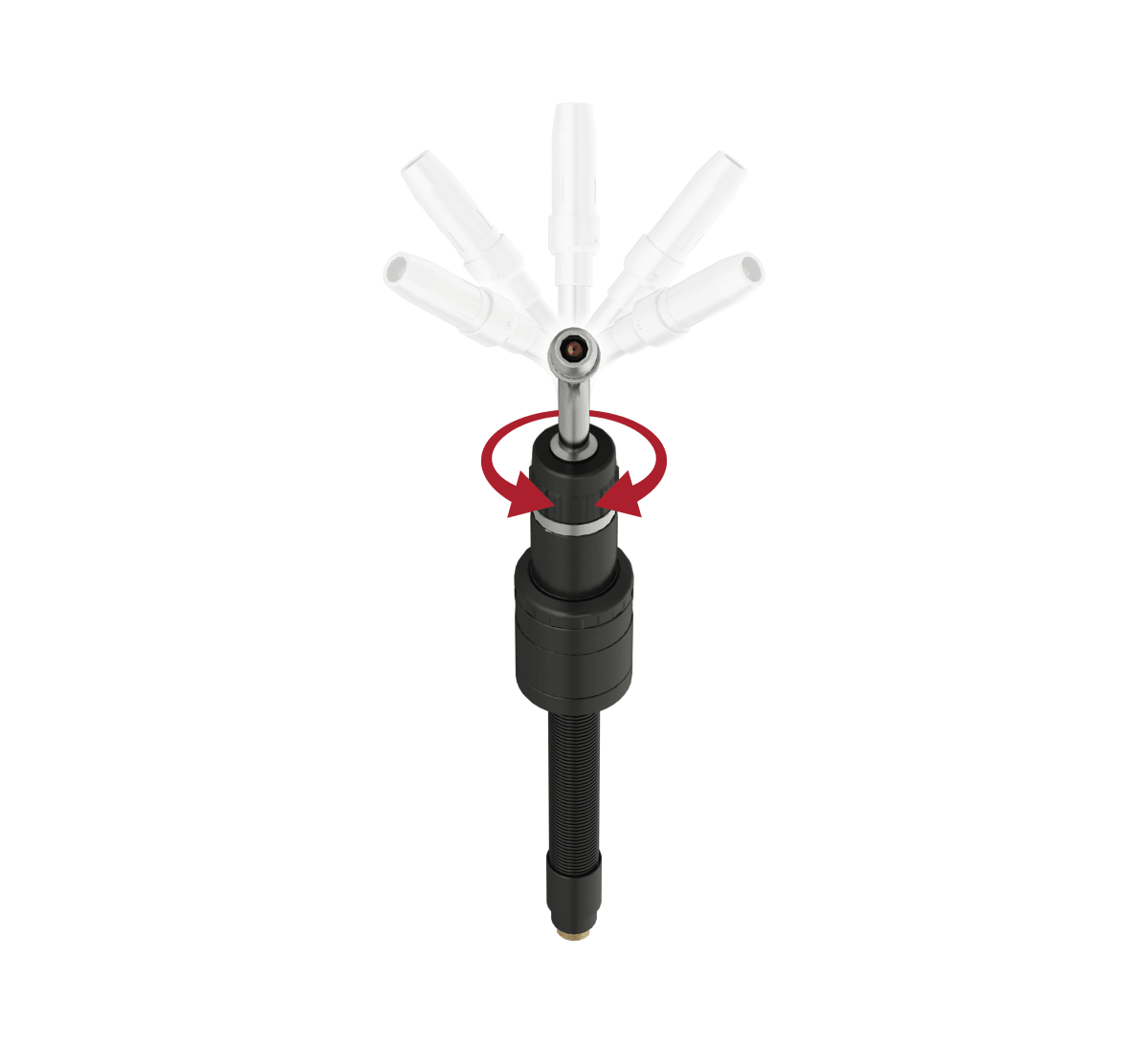 Lincoln Magnum PRO True Spin 360 Air-Cooled Robotic Torch – Mechanical/Electrical Clutch - K5550-XE