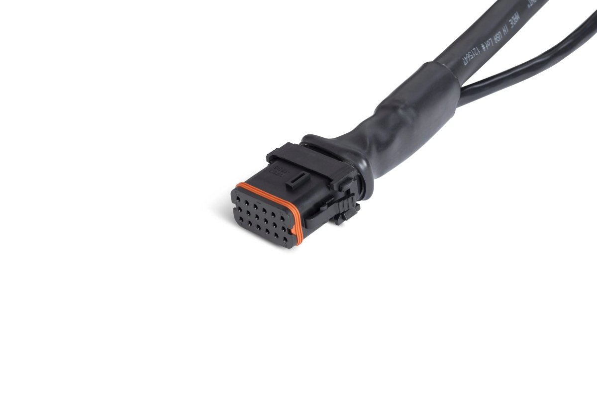 Lincoln 330 MPX 10' User Interface Remote Cable K5643-10—welding accessory with black multi-pin connector, orange seal, on white.