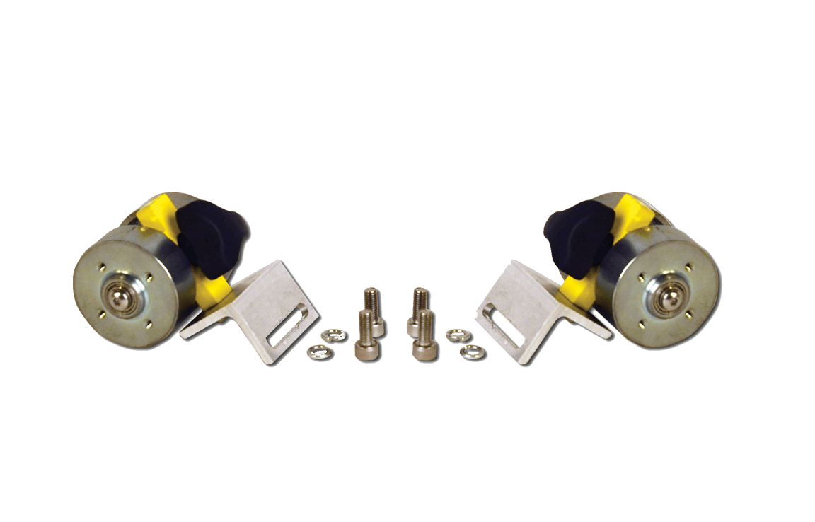 Bug-O MAGWHEEL ADD-ON KIT (KBUG-1067) engine mounts for welding, with bushings, bolts, and washers on white background.