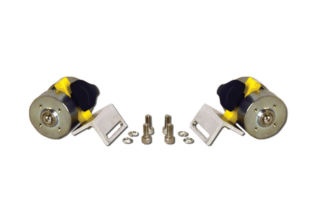 Bug-O MAGWHEEL ADD-ON KIT (KBUG-1067) engine mounts for welding, with bushings, bolts, and washers on white background.