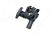 Bug-O 1" Torch Holder KBUG-1100-1 welding accessory with clamp, adjustment knob, and gear teeth on white background.