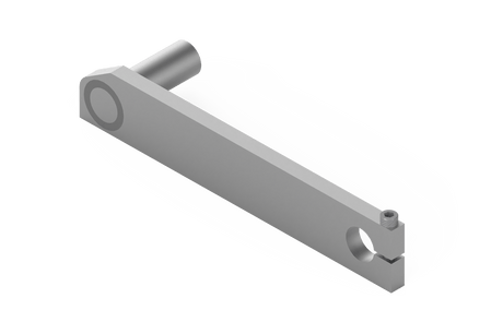 Bug-O LONG ARM KIT KBUG-1200/KBUG-1170 torch holder extension for welding, shown in 3D render on white background.