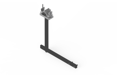 Bug-O KBUG-1290 cable anchor assembly, L-shaped metal bracket with clamps and bolts for welding equipment cable support.