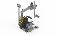 Bug-O DUAL GUN DIGITAL FILLET WELDER KBUG-2004 portable welding carriage with yellow panel, black handle, metal arms, clamps.