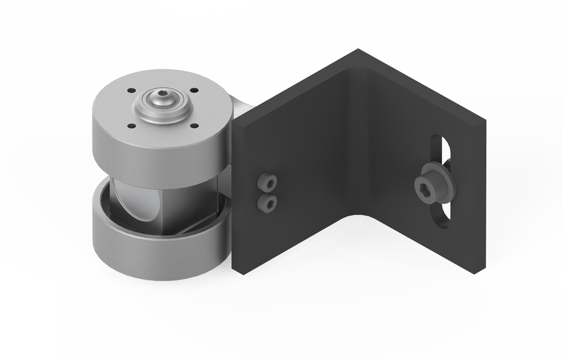 Bug-O KBUG-2000 MAGWHEEL ADD-ON KIT roller wheel assembly for welding, with gray wheel, black bracket, axle, and bolts.