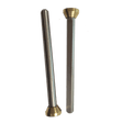 Two IWT Support Leg 4 - 8-EP001002 units with hexagonal shafts and gold-colored, cone-shaped ends are placed side by side on a plain background.