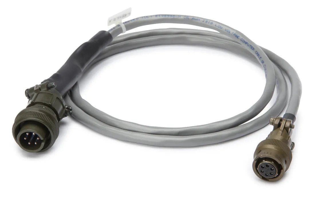 Lincoln K52033-12 12ft sensor cable for welders, gray with 3-pin and 7-pin connectors, coiled, WeldingMart welding accessory.