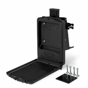 Lincoln K5279-1 FIRE EXTINGUISHER BRACKET/DOCUMENT HOLDER - Practical welding equipment safety and organization accessory - Features dual-purpose design for emergency equipment and documentation storage - Professional Lincoln Electric mounting system for enhanced worksite safety compliance


