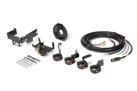 Lincoln K5445-100ID/8L-B DRESS OUT KIT, 100ID/8L - Comprehensive welding accessory package for 100ID/8L wire feeders - Includes drive rolls, liner, contact tips and nozzle - Complete Lincoln Electric consumable setup kit for optimal wire feeding performance


