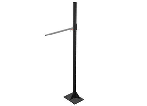 Lincoln Floor Post with Bar One-Pak K5248-4—adjustable welding support tool, black post, square base, for shop equipment setups.