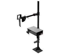 Lincoln Floor Post with Clamping Bar & Table One-Pak K5248-6 welding tool, black metal, vise clamps, base, mounts—WeldingMart.