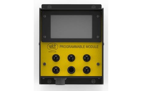 Bug-O PROG. STITCH MODULE MDS-1004 welding tool with 6 black knobs, top screen, and Bug ID Systems branding—welding accessory.