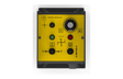 Bug-O SHAPE CTRL MODULE MDS-1165 welding control panel with X-Y axis, buttons, dial, switches, and indicator lights.