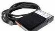 A black foot pedal switch with a textured surface and long attached cable, commonly used for hands-free Foot switch control in welding systems or to operate electrical devices efficiently.