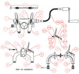 Mathey Dearman Ball Leg Assembly 4DD-2 Diagram, welding tool parts labeled—levers, hoses, connectors in red, WeldingMart.