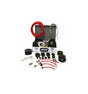 Mathey Dearman Double Seal Kit 16-220mm with hoses, regulators, nozzles, case—precision welding tool for pipeline sealing.