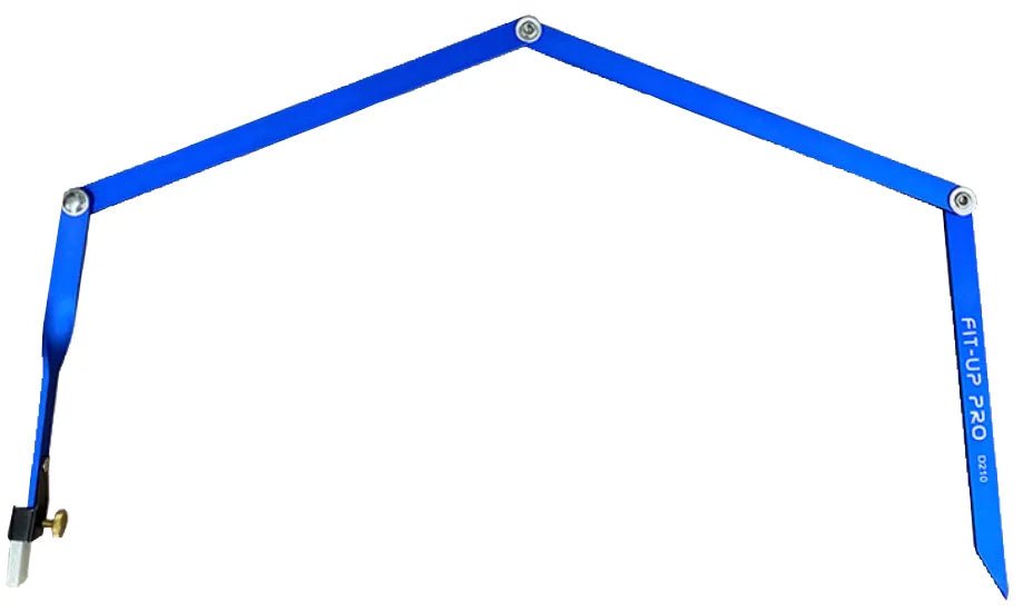 Mathey Dearman D210 Medium-Radius Marker, blue adjustable welding tool, marks circles up to 50" for precise fabrication.