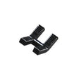 Mathey Dearman 61006 Replacement Jaws—black U-shaped metal fastener, ridged arms, for pipe support in welding tools.