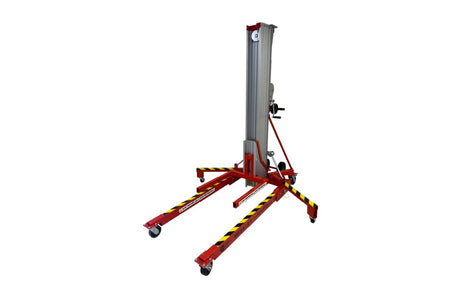 Mathey Dearman B&B Mega Lifts ML-12 - 12' high lift with 650 lbs capacity, versatile height options, and easy maneuverability for industrial applications

