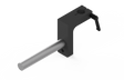 Bug-O MOUNTING ARM ASSY. PAN-1170 welding mounting arm on L-shaped bracket with slot and clamping lever, WeldingMart accessory.