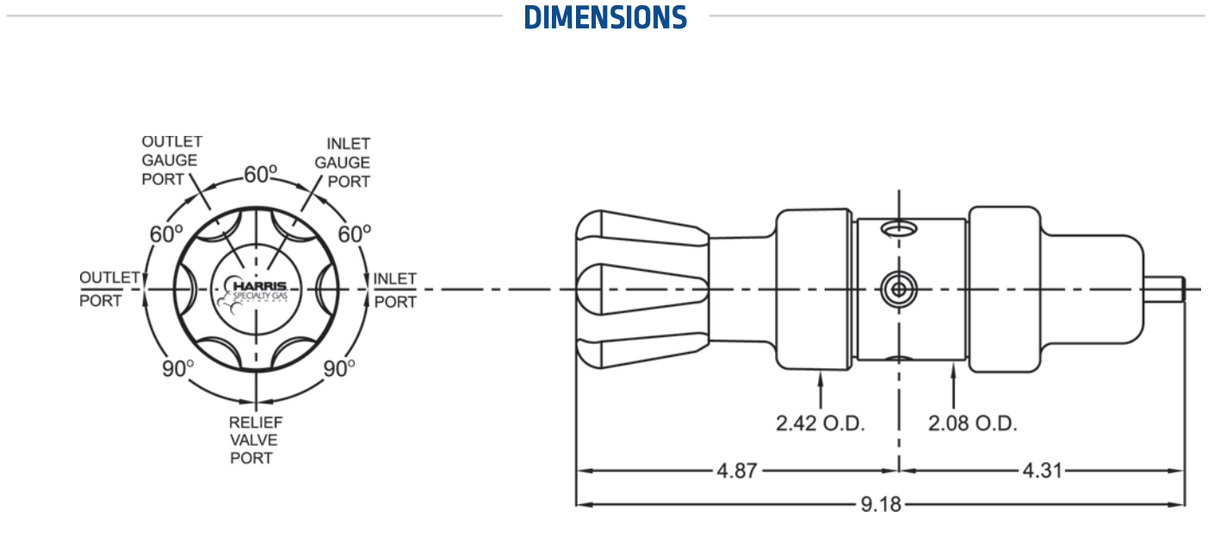 Harris Model 402-015-000-BG - 402015000BG - General Purpose Regulator