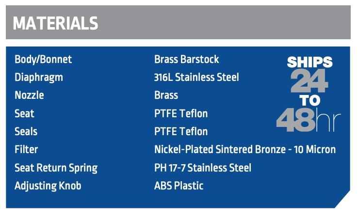 Harris Ultra High Purity Brass Barstock Regulator - Model 723C-015-000-D-1 - 723C015000D1